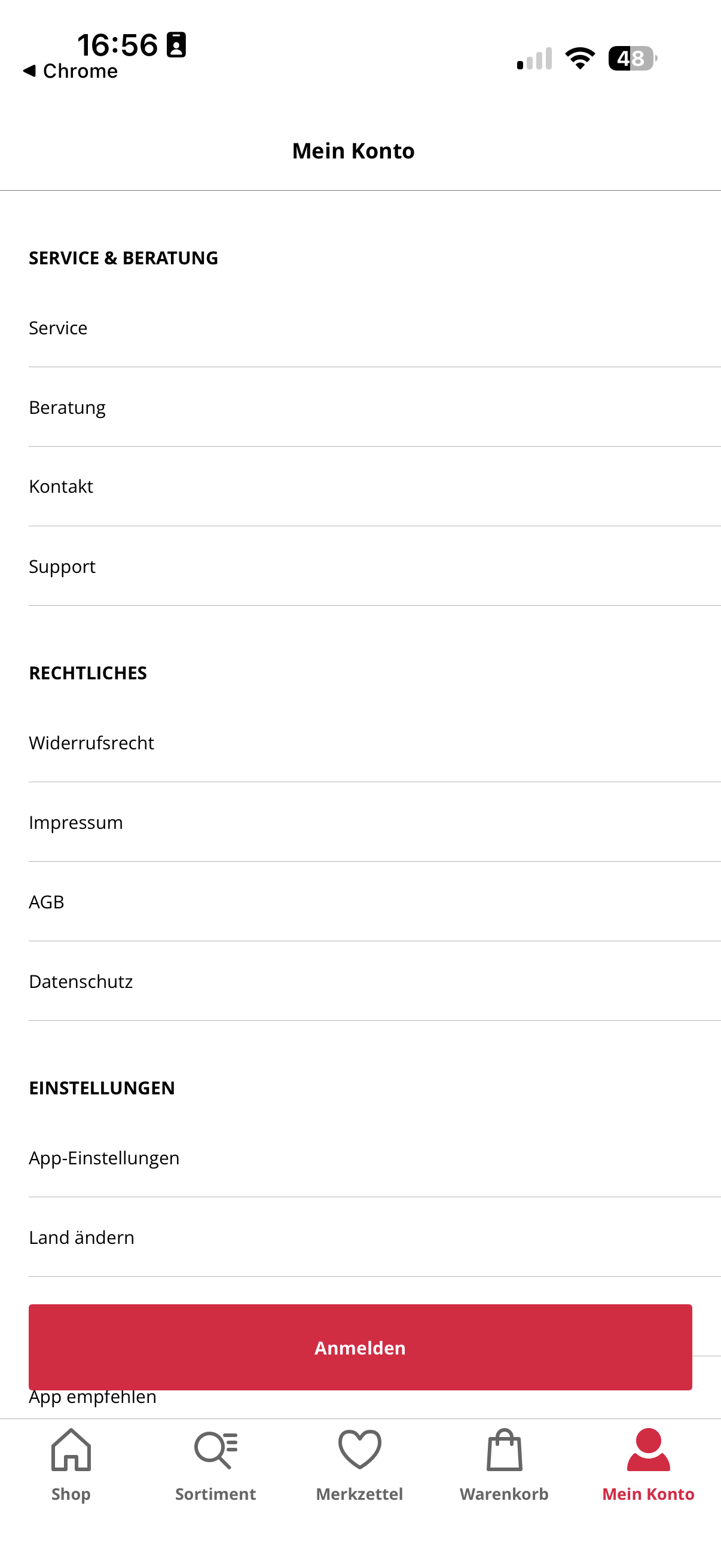Vorschau der Witt Weiden App
